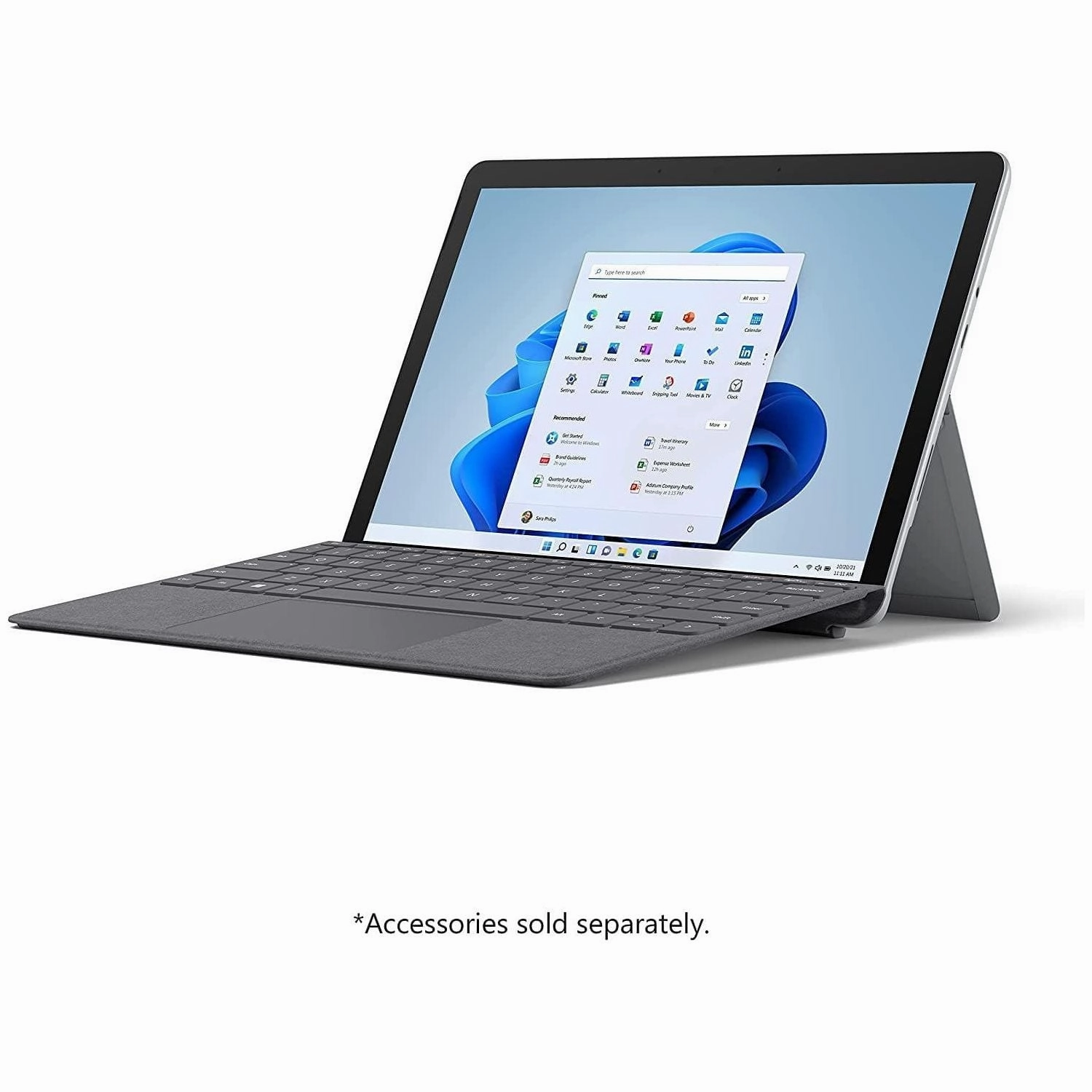 Microsoft Surface Go 3 10.5 Inch, Intel Pentium Gold G5600, 4GB RAM, 64GB Wi-Fi Tablet - Grey