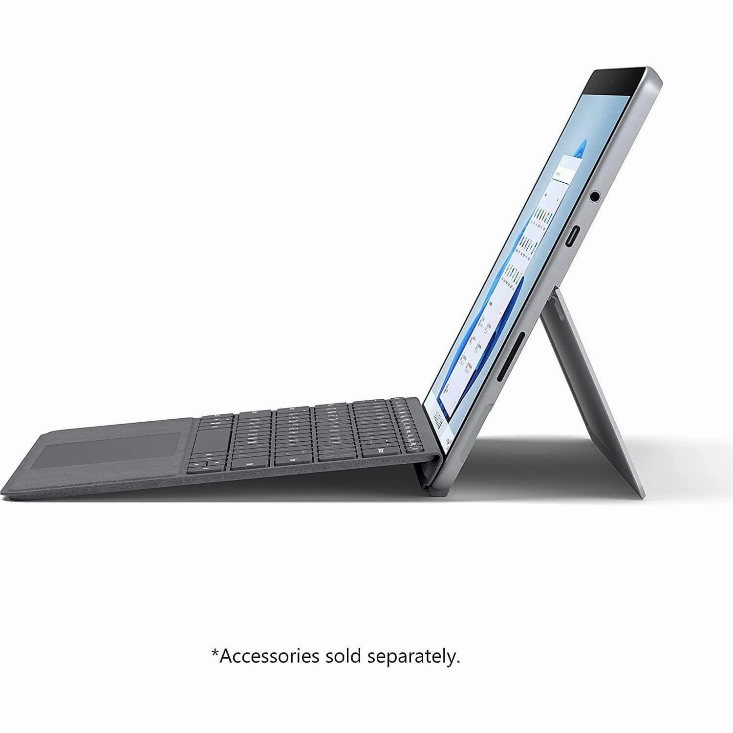 Microsoft Surface Go 3 10.5 Inch, Intel Pentium Gold G5600, 4GB RAM, 64GB Wi-Fi Tablet - Grey