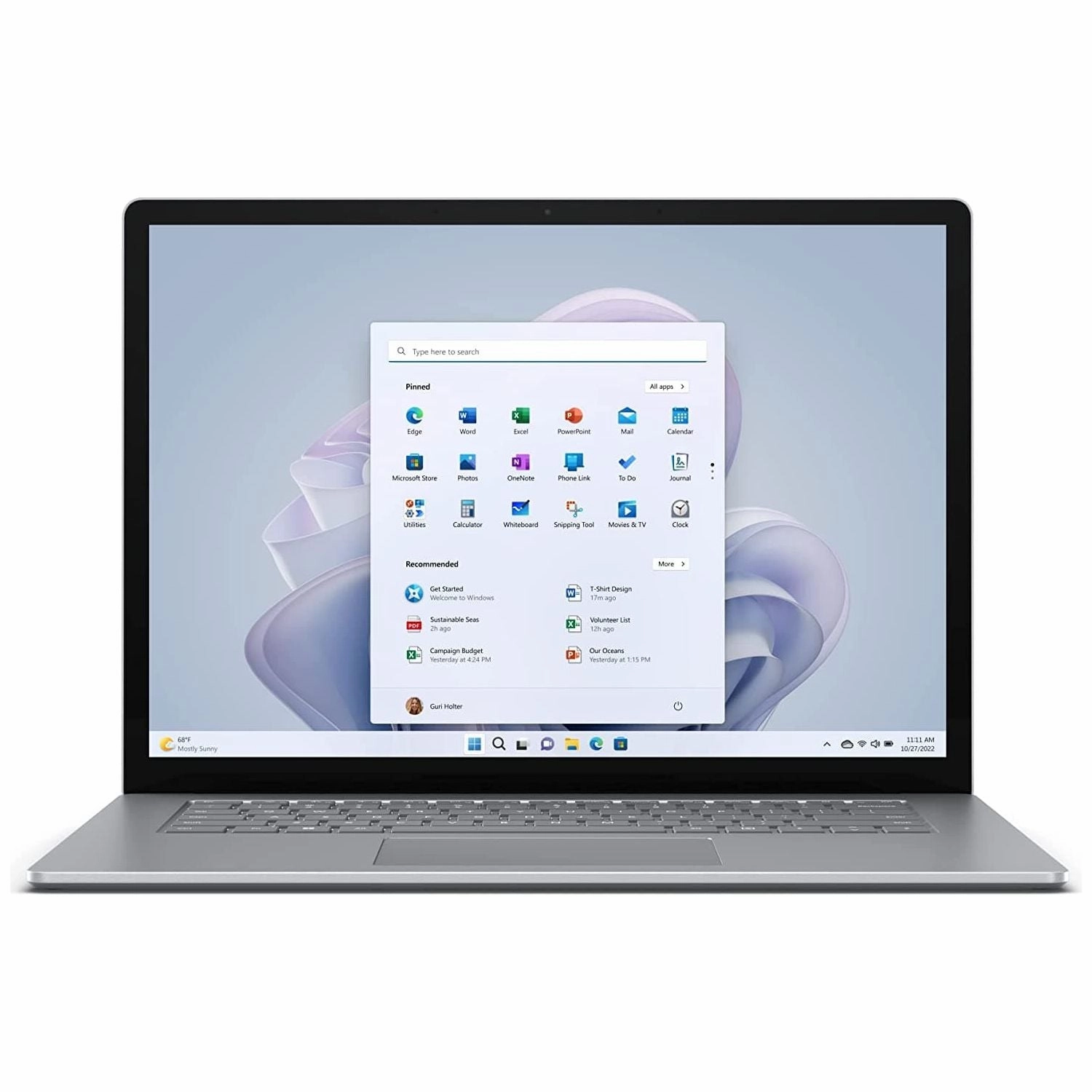 Microsoft Surface Laptop 5 15" Intel Core i7 -1255U, 8GB RAM, 256 GB SSD Intel Iris Xe Integrated graphics Touch Screen - Platinum mobile phone and accessories, smartphone gadgets, screen protectors for iphone