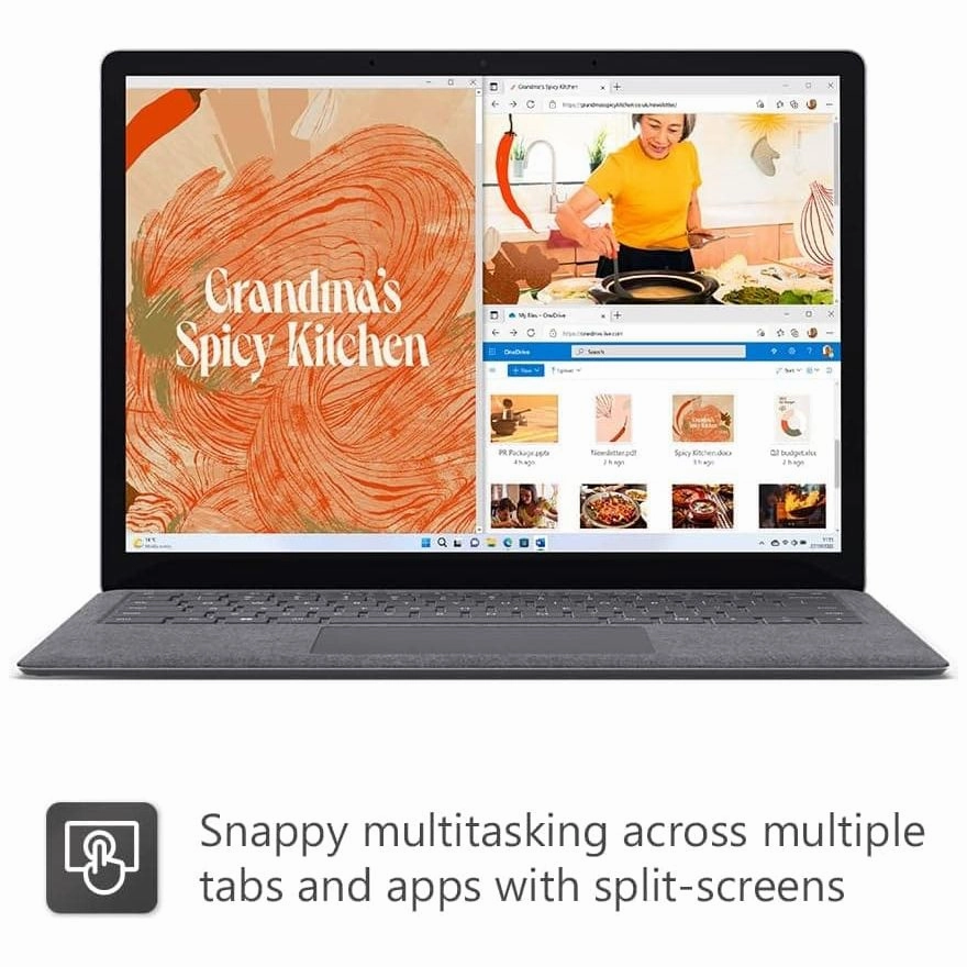 Microsoft Surface Laptop 5 - 13.5" Touchscreen, Intel Core i5, 8GB RAM, 512GB SSD, Windows 11 Home, Silver (2022, UK Plug)