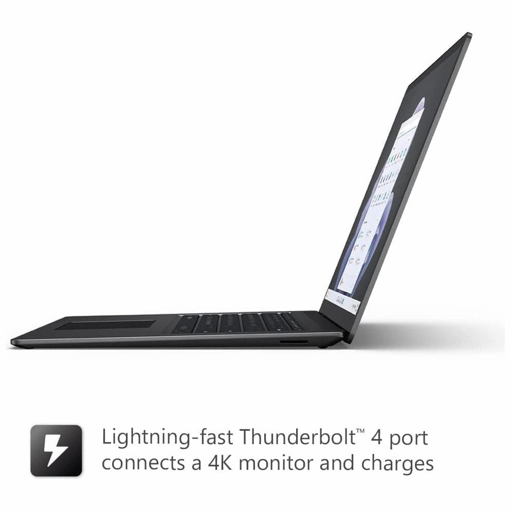 Microsoft Surface Laptop 5, Intel Core i7, 32GB RAM, 1TB SSD, 15" Touchscreen, Windows 10 Pro, Matte Black