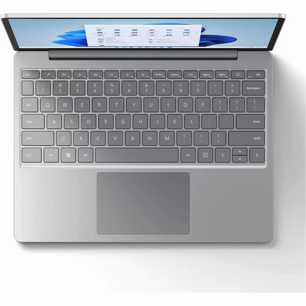 Microsoft Surface Laptop Go 2, Intel Core i5-1135G7 - 8GB RAM - 256GB SSD, Ultra-Thin 12.4 Touchscreen Laptop - Platinum - Windows 11 Home - 2022 model