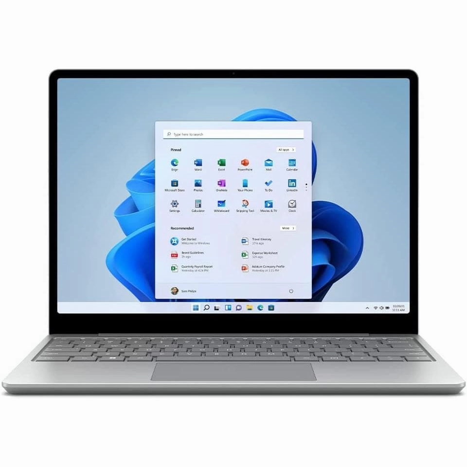 Microsoft Surface Laptop Go 2, Intel Core i5-1135G7 - 8GB RAM - 256GB SSD, Ultra-Thin 12.4 Touchscreen Laptop - Platinum - Windows 11 Home - 2022 model