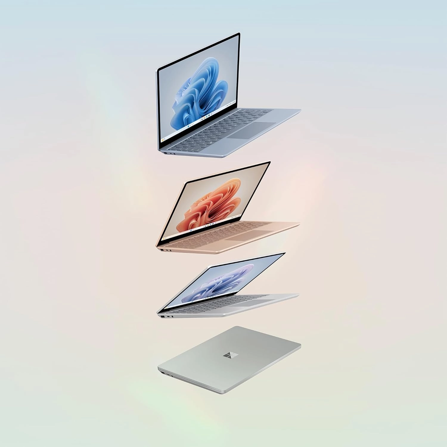 Microsoft Surface Laptop Go 3 (2023) C Ultra-Thin 12.4 Touchscreen, Intel Core i5, 16GB RAM, 256GB SSD, Ice Blue, Windows 11 Home