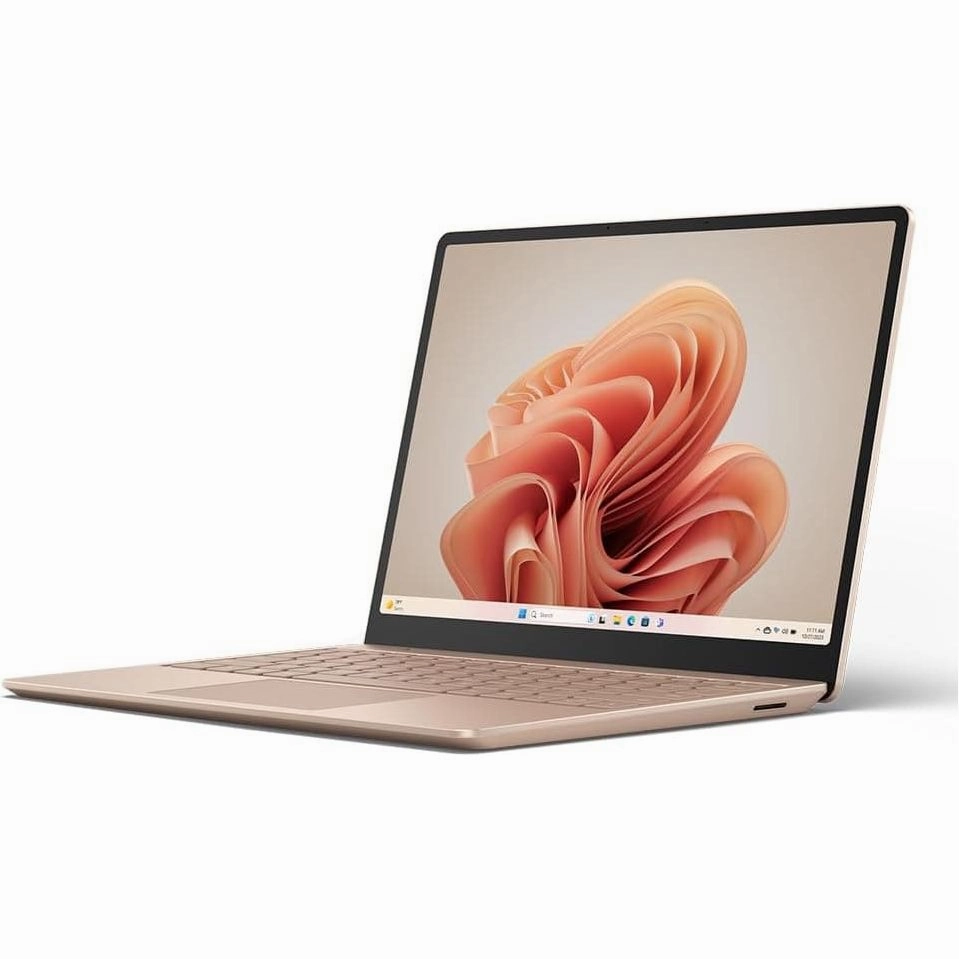 Microsoft Surface Laptop Go 3 - 12.4 Touchscreen, Intel Core i5, 8GB RAM, 256GB SSD, Sandstone, Windows 11 Home (2023 Model)