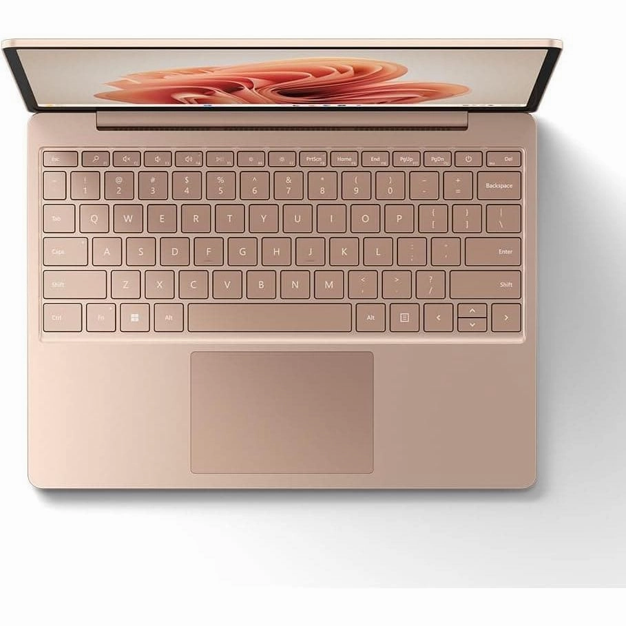 Microsoft Surface Laptop Go 3 - 12.4 Touchscreen, Intel Core i5, 8GB RAM, 256GB SSD, Sandstone, Windows 11 Home (2023 Model)