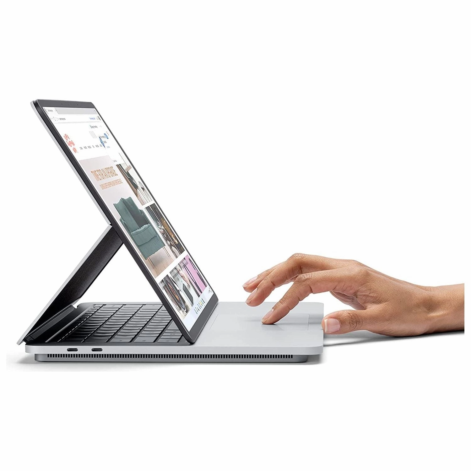 Microsoft Surface Laptop Studio - 14.4" Touchscreen Laptop (Platinum) - Intel 11th Gen i7, RAM 32GB, SSD 1TB - Windows 11 Home - 2022 edition