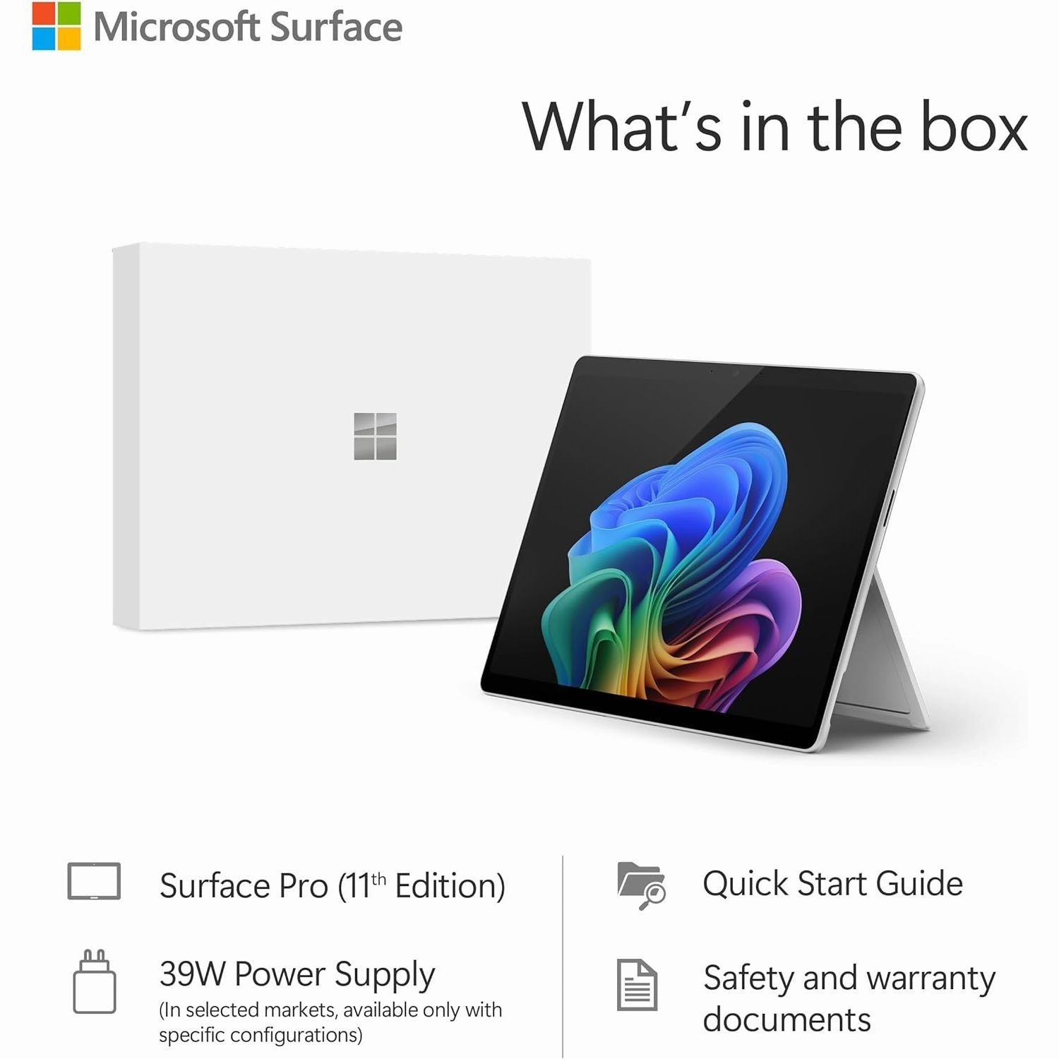 Microsoft Surface Pro, 13" Touchscreen Laptop, Snapdragon X Plus, 16GB Memory, 256GB SSD, Platinum