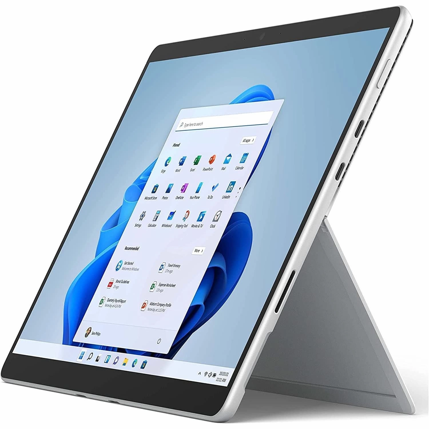Microsoft Surface Pro 8 - 13 Inch 2-in-1 Tablet PC - Silver - Intel Core i5, 8GB RAM, 256GB SSD - Windows 11 Home computer monitors, 4k monitor for work, gaming monitors sale