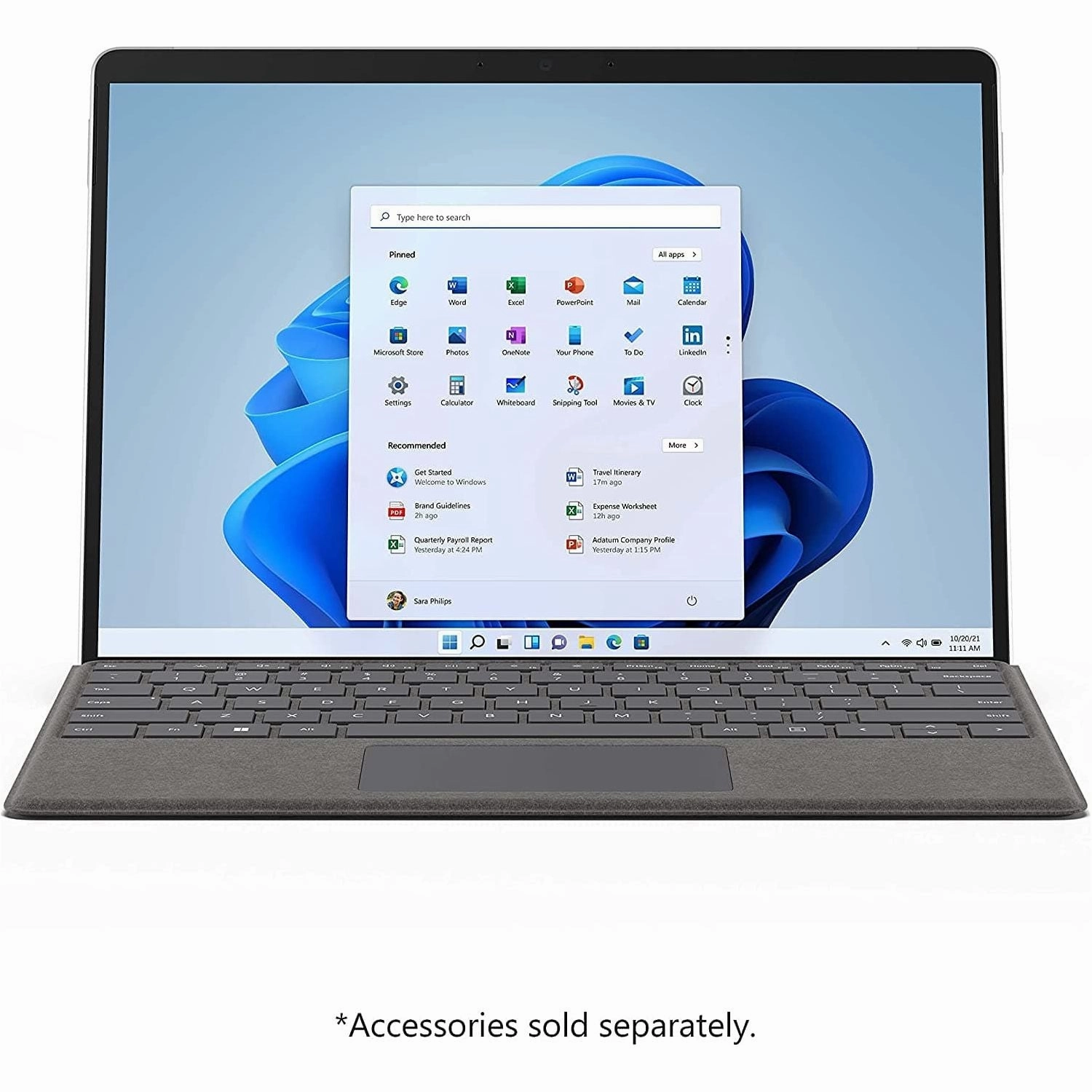 Microsoft Surface Pro 8, Intel Core i5 1145G7, 8GB RAM, 512GB SSD Platinum