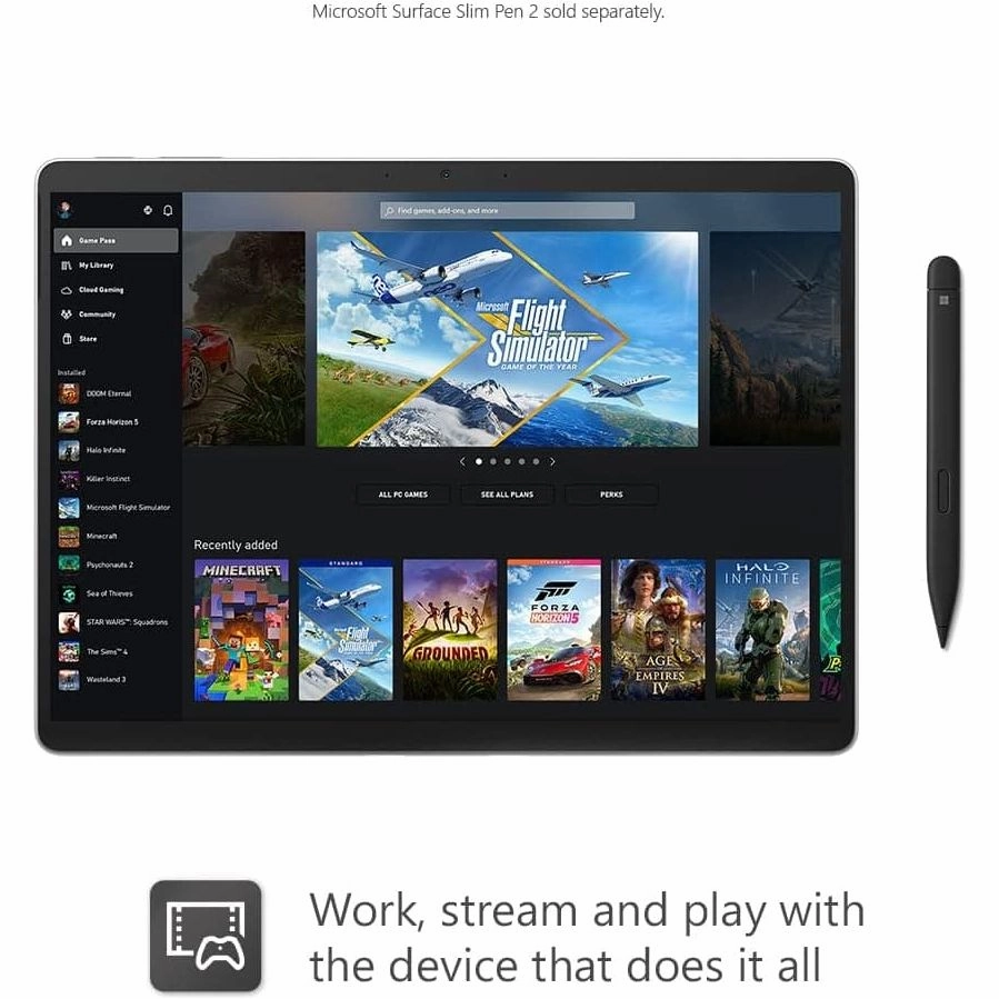 Microsoft Surface Pro 9, 13", Intel Core i7, 16GB RAM, 512GB SSD, Platinum