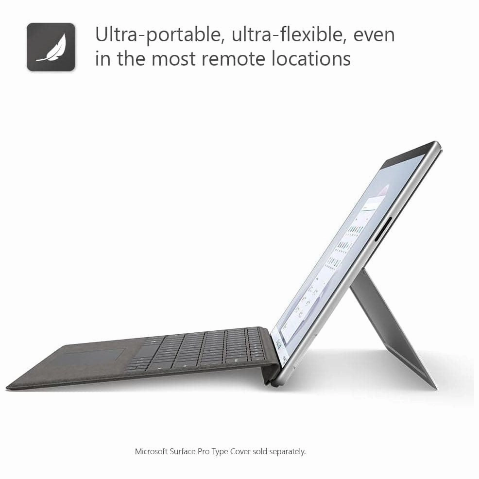 Microsoft Surface Pro 9, 13", Intel Core i7, 16GB RAM, 512GB SSD, Platinum