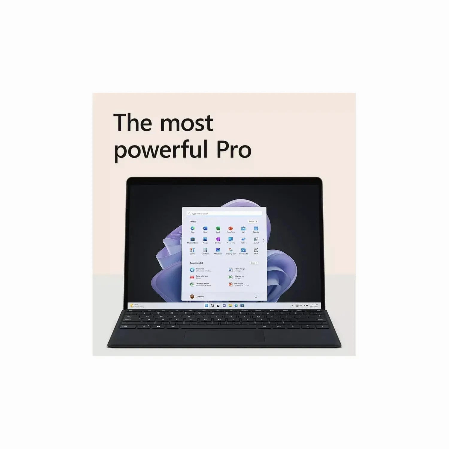 Microsoft Surface Pro 9 13in, Intel Core i5 - 1235U, 8GB 256GB 2-in-1 Laptop - QEZ-00020