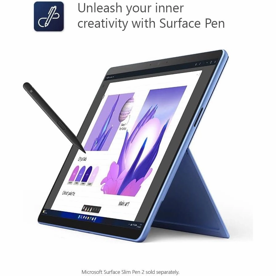Microsoft Surface Pro 9 - 13 Inch 2-in-1 Tablet PC - Blue - Intel Core i5, 8GB RAM, 256GB SSD - Windows 11 Home