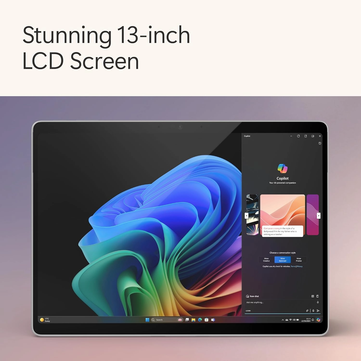Microsoft Surface Pro Snapdragon X Plus - 16GB RAM, 512GB Storage, CoPilot PC, Platinum