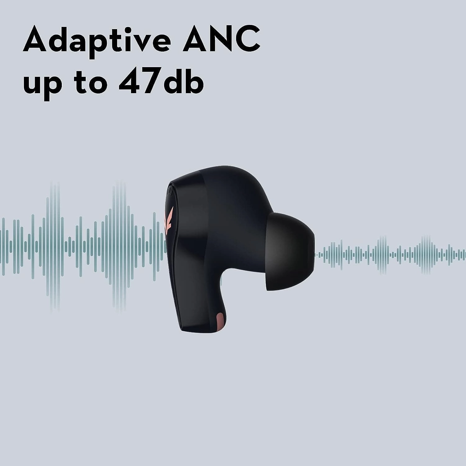 Mifo FiiTii HiFiDots Wireless Earbuds Active Noise Cancelling, aptX Lossless Sound Quality Bluetooth Earphones QC3071, APP for Custom EQ, Bluetooth 5.3, IPX7 Waterproof Small Earbuds - Black