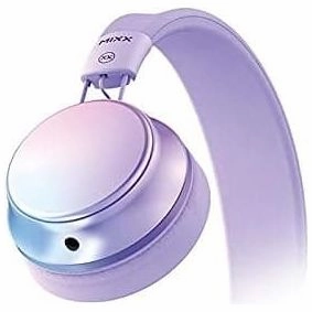Mixx Audio | Limited Edition OX1 On-Ear Stereo Foldable Headphones With In-Line Mic - Headphones for girls teens kids, Pink and Purple Mermaid - 3.5mm Jack