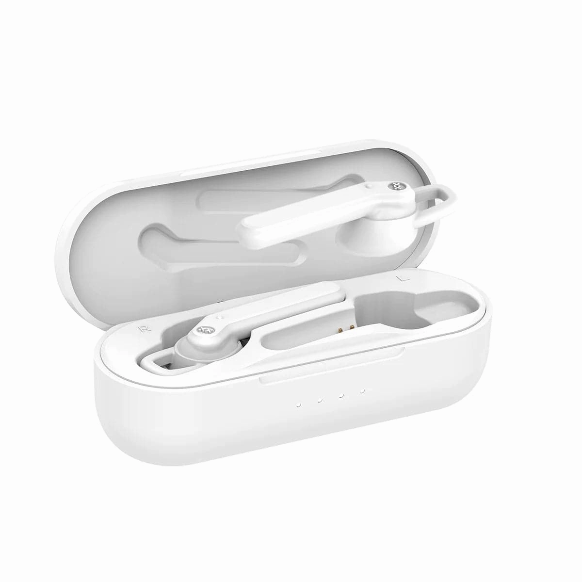 Mixx Audio Streambuds AX TWS True Wireless Earphones   Charging case - 24 Hours play time - wireless earbuds with touch sensor controls- Vanilla White