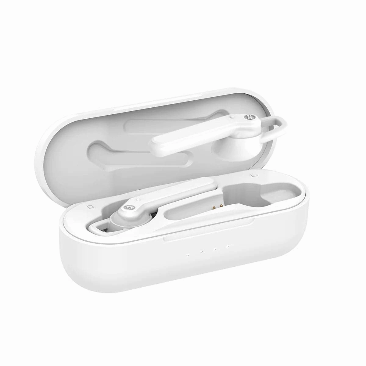 Mixx Audio Streambuds AX TWS True Wireless Earphones   Charging case - 24 Hours play time - wireless earbuds with touch sensor controls- Vanilla White