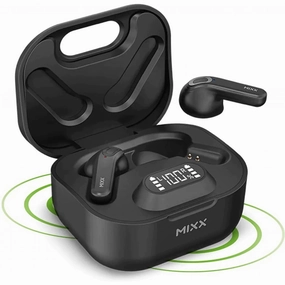 Mixx Audio Streambuds Hybrid Midnight Black True Wireless Bluetooth Earphones bluetooth headphones, cheap wireless headphones, headphones with mic