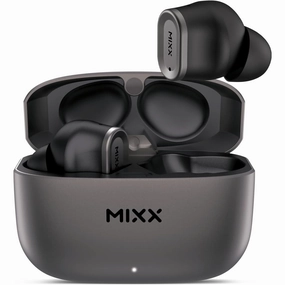 Mixx Streambuds Custom 1 Wireless Headphones - Black wireless headphones, best over ear headphones, noise cancelling headphones