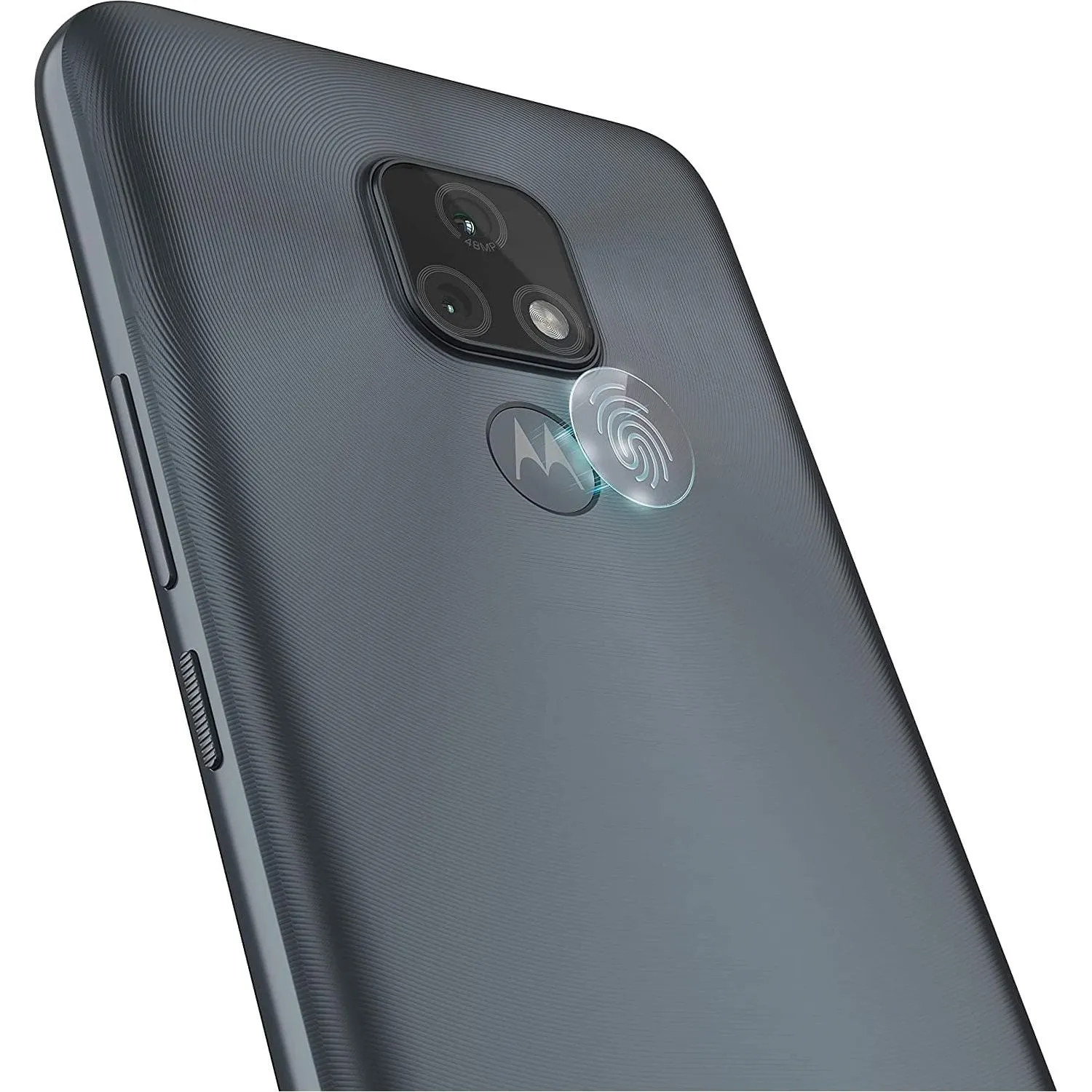 Moto E7 6.5 Inch Max Vision HD , 48MP dual camera system, 4000 mAH battery, Dual SIM, Android 10, Mineral Grey