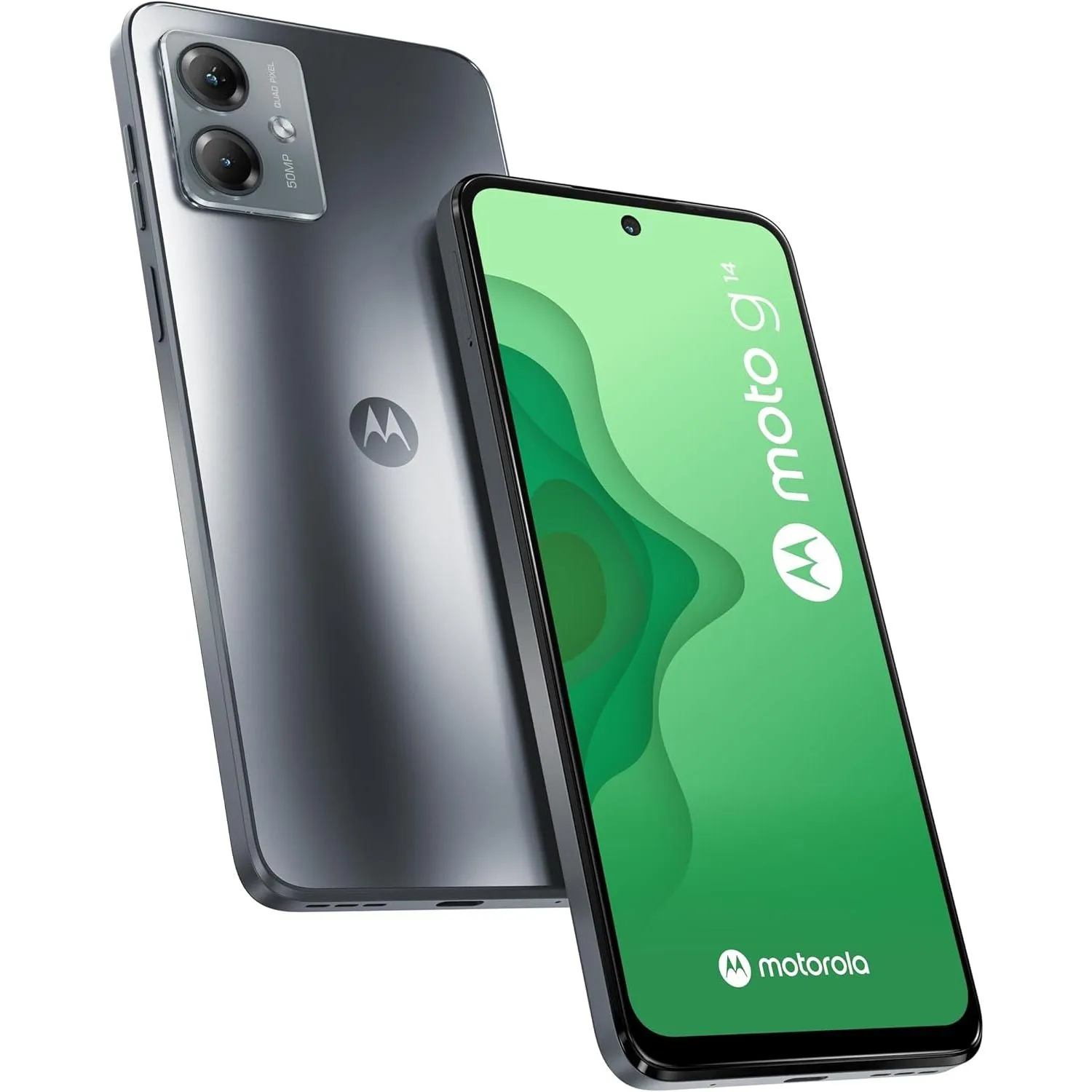 Moto G14 (XT2341-3) 128GB Steel Grey Sim-Free Unlocked Mobile Phone