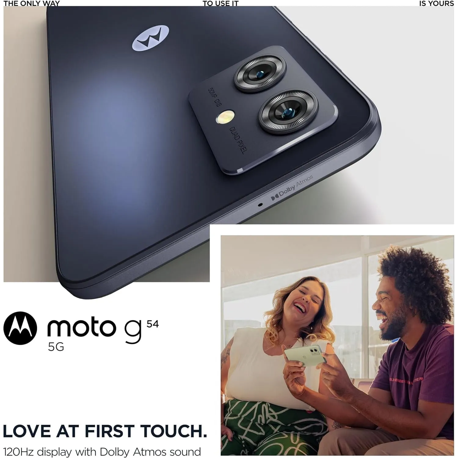 Moto G54 5G 256GB 8GB Midnight Blue Sim-Free Unlocked Mobile Phone