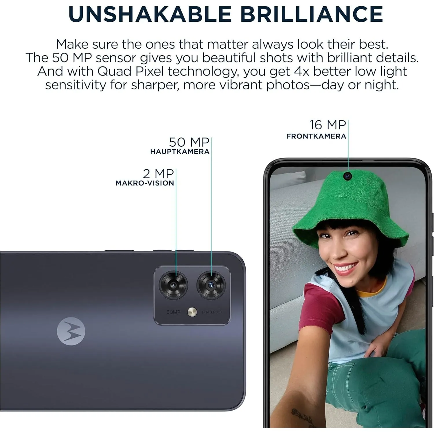 Moto G54 5G 256GB 8GB Midnight Blue Sim-Free Unlocked Mobile Phone