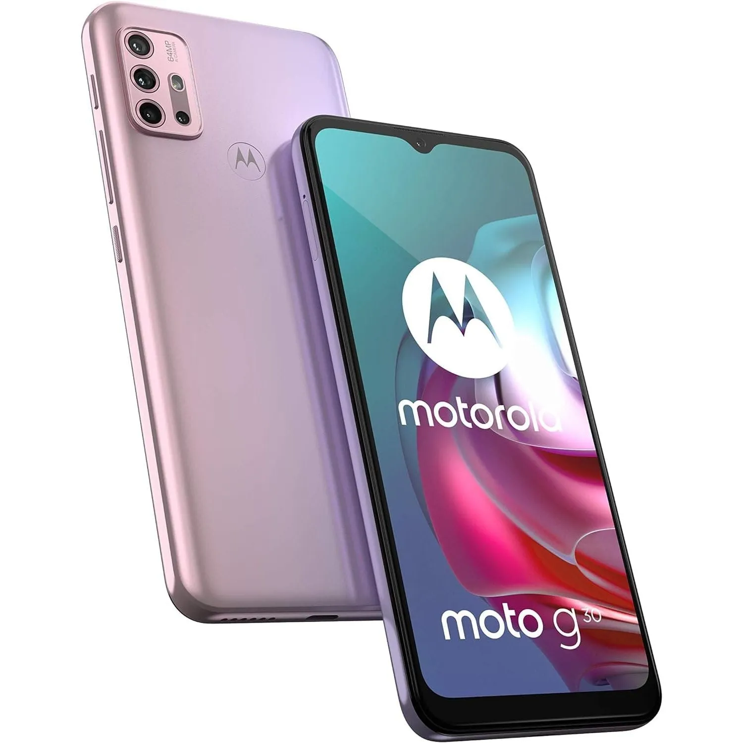 Motorola G30 4G - 128GB, Pastel Sky, Unlocked