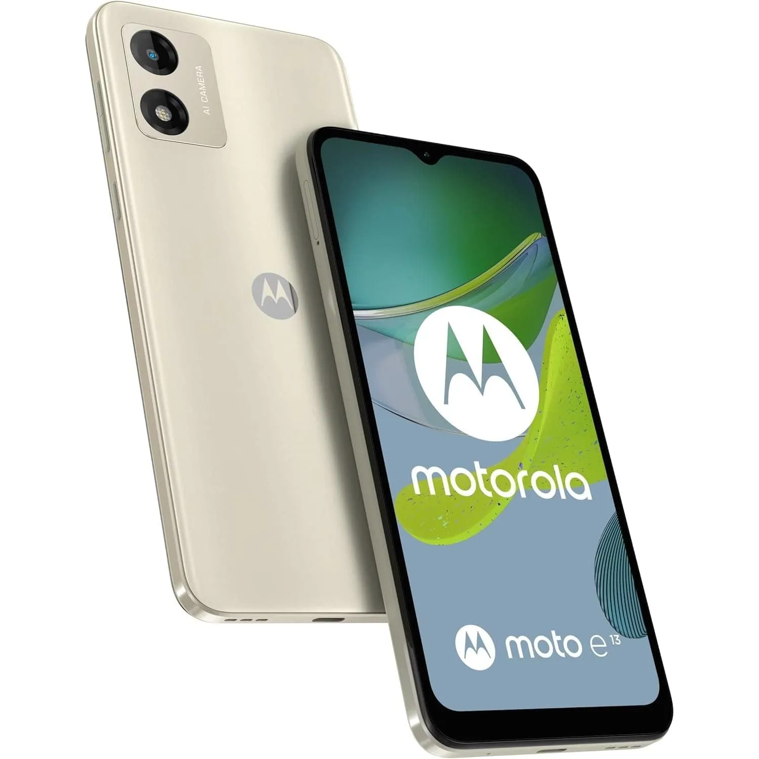 Motorola Moto E13 4G - 64GB Storage, 2GB RAM, Dual SIM, Creamy White - Unlocked