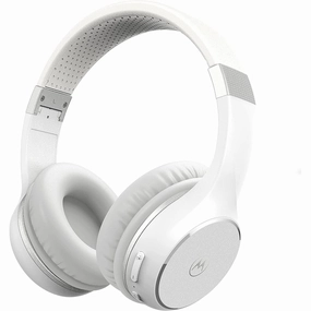 Motorola Bluetooth Wireless Headphone-  Moto XT220 Over-Ear Headphones - White bluetooth headphones, cheap wireless headphones, headphones with mic