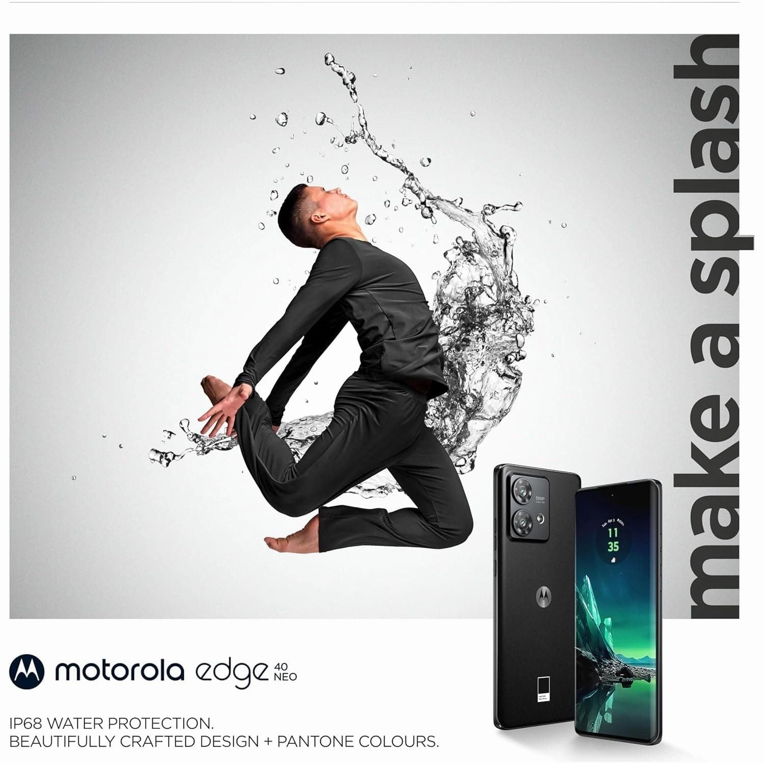 Motorola Edge 40 Neo - 12GB RAM - 256GB Storage -  Eclipse Black