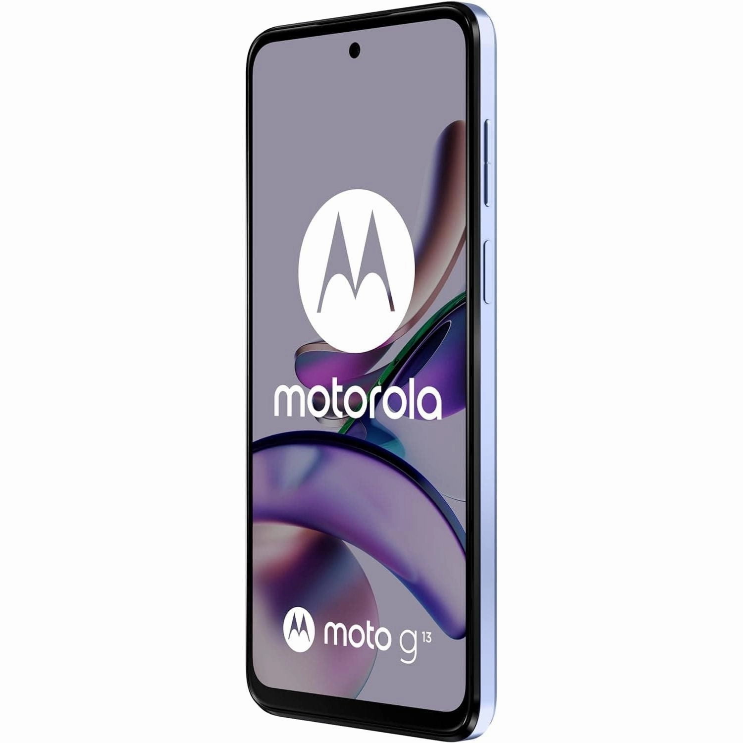 Motorola Moto (g13, 6.5 Inch 90 Hz HD  Display, 50 MP Quad Pixel Camera, Dolby Atmos Stereo Speakers, 5000 mAh Battery, TurboPower Charging, 4/128 GB, Dual SIM), Lavender Blue