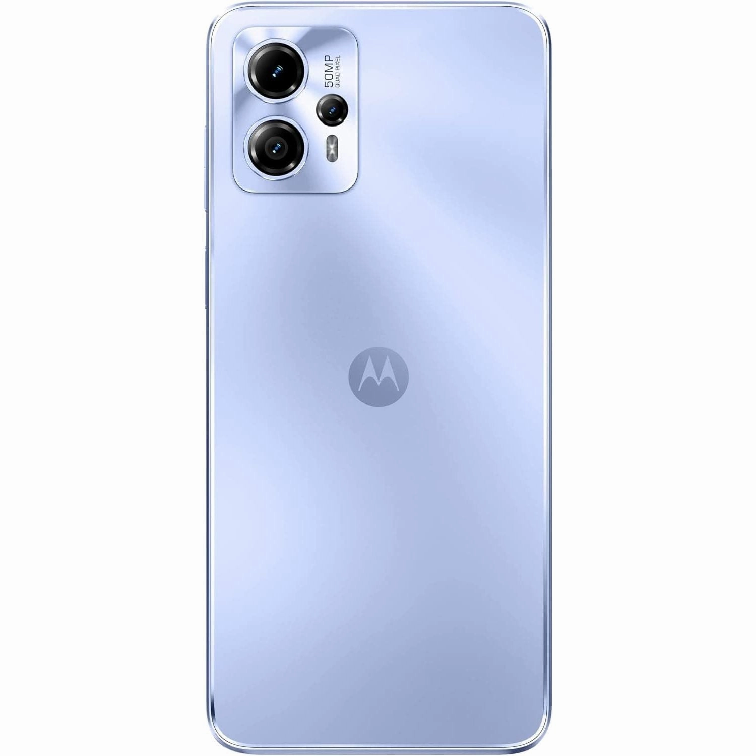 Motorola Moto (g13, 6.5 Inch 90 Hz HD  Display, 50 MP Quad Pixel Camera, Dolby Atmos Stereo Speakers, 5000 mAh Battery, TurboPower Charging, 4/128 GB, Dual SIM), Lavender Blue