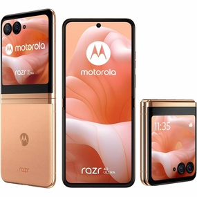 Motorola Razr 40 Ultra (Peach Fuzz, 8GB RAM, 256GB) - Unsealed, 3.6" External AMOLED, 6.9" 165Hz Display, 32MP Selfie Camera, 30W TurboPower, Android 13 mobile phones,smartphones,android phones,iphone