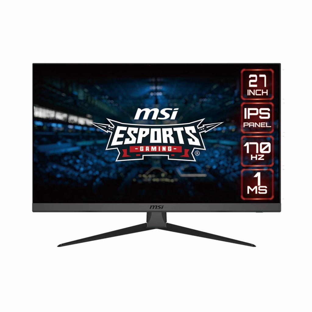 MSI G2722 27 Inch FHD Gaming Monitor - 1920 x 1080 IPS Panel, 170 Hz / 1ms, 101.91% sRGB Colour Gamut, FreeSync Premium - DP 1.2a, HDMI 1.4b CEC desktop computers, gaming desktop pc, all in one desktop deals
