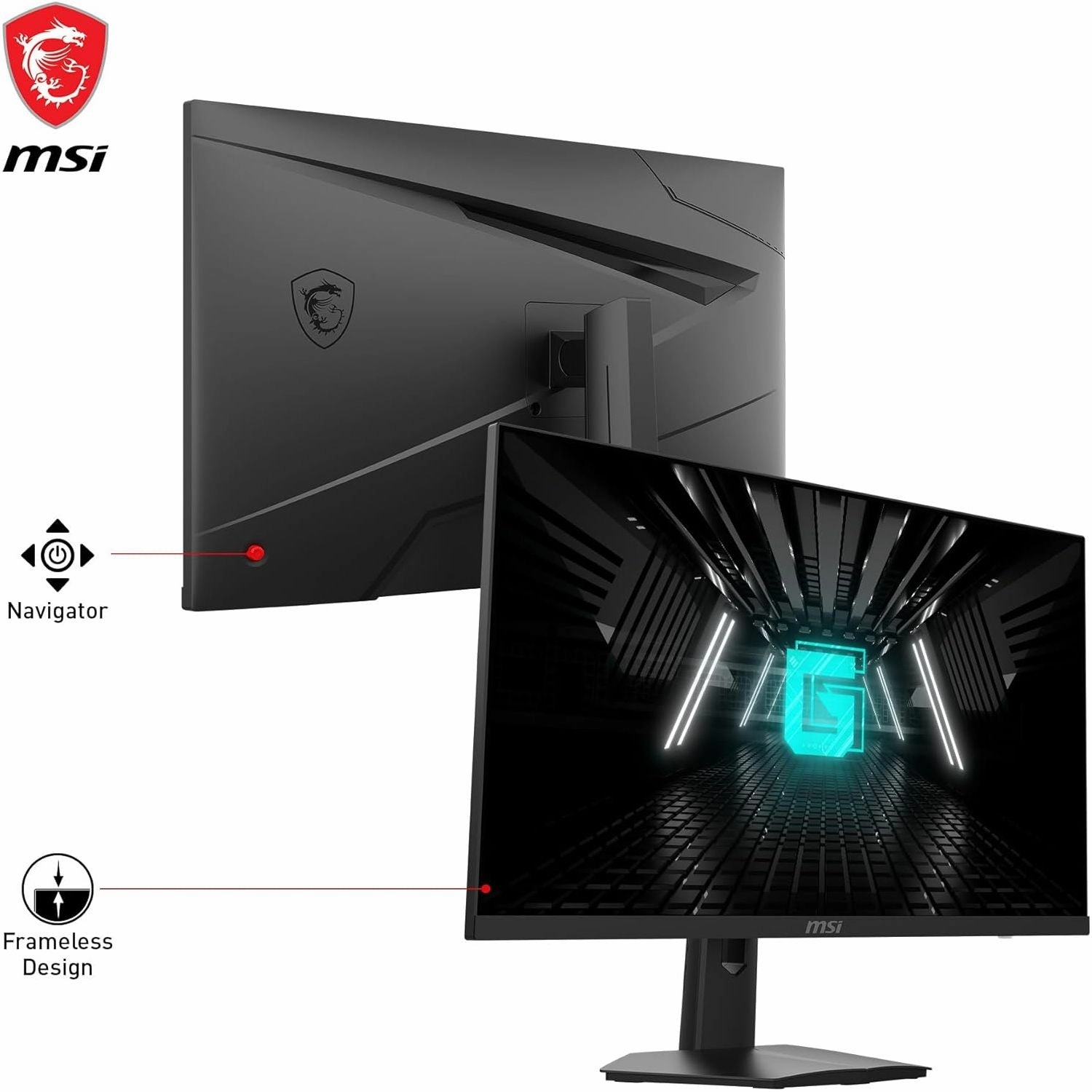 MSI G274F 27" FHD Gaming Monitor - 1920x1080, IPS, 180Hz, 1ms, 134% sRGB, G-SYNC Compatible, DP 1.2a & HDMI 2.0 CEC