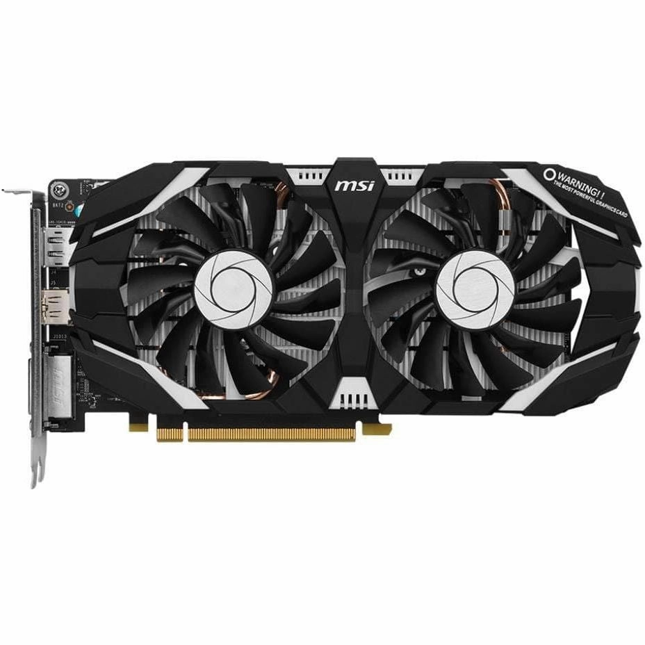 MSI Gaming GPU Nvidia GeForce GTX1060 6GT Overclocked 6 GB GDDR5 RAM PCIe x16 HDMI, DisplayPort, DVI Superclocked