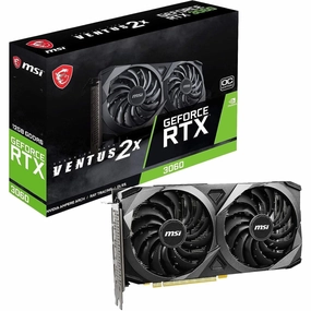 MSI GeForce RTX 3060 VENTUS 2X 12G OC Graphics Card - 12GB GDDR6, 1807 MHz, PCIe 4.0, 192-bit, 3x DP, HDMI 2.1, 4K Support computing devices, pc accessories, cheap computer online