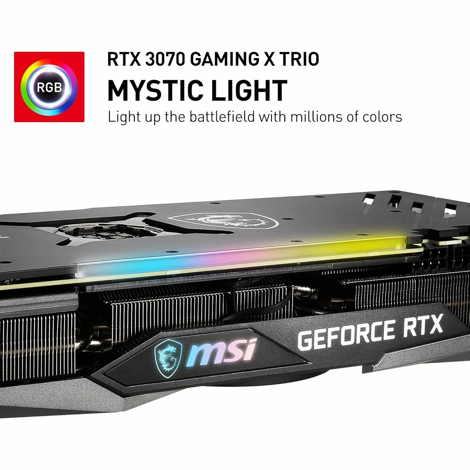 MSI GeForce RTX 3070 GAMING X TRIO Graphics Card - 8GB GDDR6, 1830 MHz, PCIe 4.0, HDMI 2.1, 3x DisplayPort 1.4a