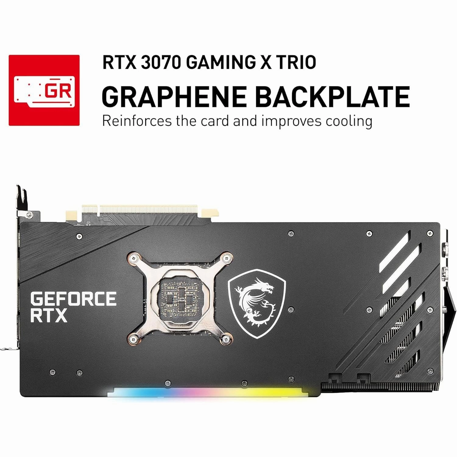 MSI GeForce RTX 3070 GAMING X TRIO Graphics Card - 8GB GDDR6, 1830 MHz, PCIe 4.0, HDMI 2.1, 3x DisplayPort 1.4a