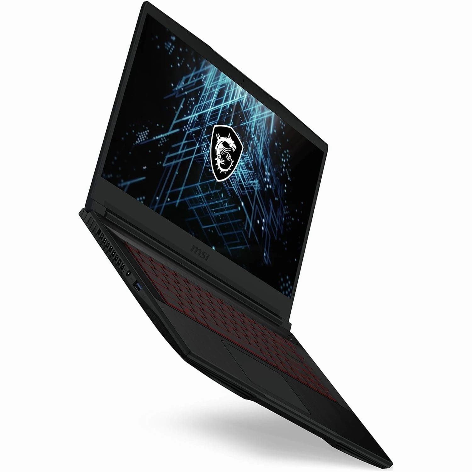 MSI GF63 Thin Gaming Laptop 11UC, Intel i5-11400H, 15.6" Full HD 144Hz Panel, Nvidia GeForce RTX3050, 8GB, 512GB PCIe SSD, Windows 11 - Black