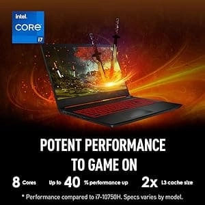 MSI Katana GF66 Gaming Laptop (11UE-1000UK), Intel Core i7-11800H, 15.6" FHD 144Hz Panel, GeForce RTX 3060, 16GB, 512GB SSD, Windows 11 - Black