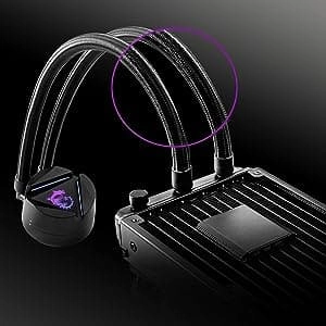 MSI MAG CoreLiquid 360R V2 AIO Liquid CPU Cooler - ARGB Rotatable Blockhead, Split-Flow Cooling, Evaporation-Proof Tubing, Easy Install, AMD/Intel Compatible