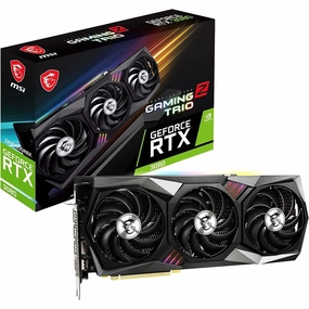 MSI NVIDIA GeForce RTX 3080 Gaming Z Trio LHR Triple Fan 12GB GDDR6X PCIe 4.0 Graphics Card desktop computers, gaming desktop pc, all in one desktop deals