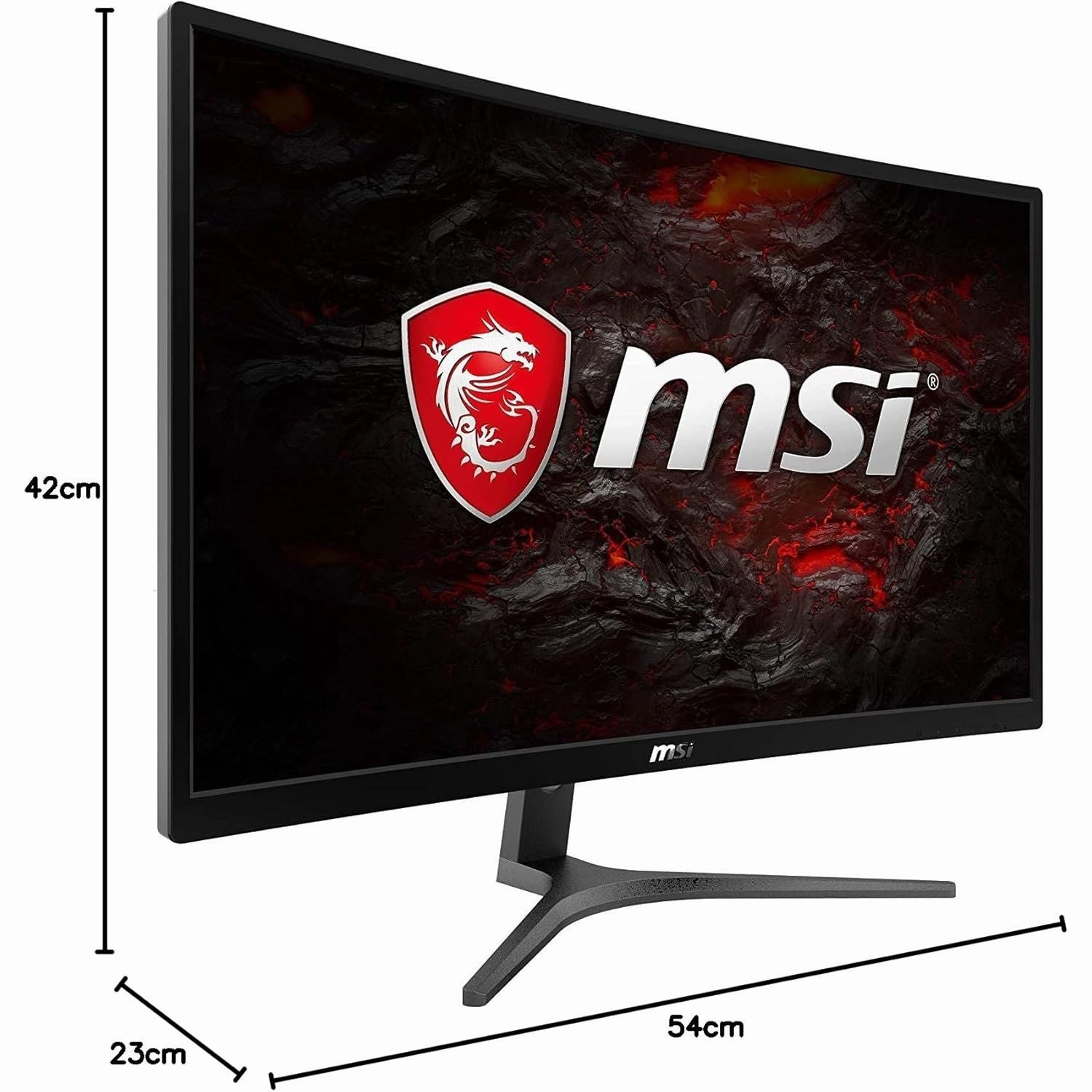 MSI Optix G241VC 23.6" Curved Gaming Monitor, Full HD, 75Hz, 1ms, VA, 1800R, VGA, HDMI, AMD Free Sync