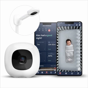Nanit Pro Complete Baby Monitoring System Bundle  Includes 1080p Over The Cot Camera, Travel Multi-Stand, Breathing Wear Band - Tracks Newborn Sleep and Breathing Motion Sensor-Free - Night Vision xbox console, buy xbox series x, xbox accessories online