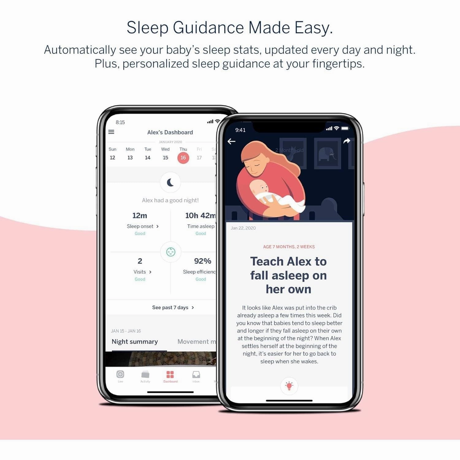 Nanit Pro Complete Baby Monitoring System Bundle  Includes 1080p Over The Cot Camera, Travel Multi-Stand, Breathing Wear Band - Tracks Newborn Sleep and Breathing Motion Sensor-Free - Night Vision