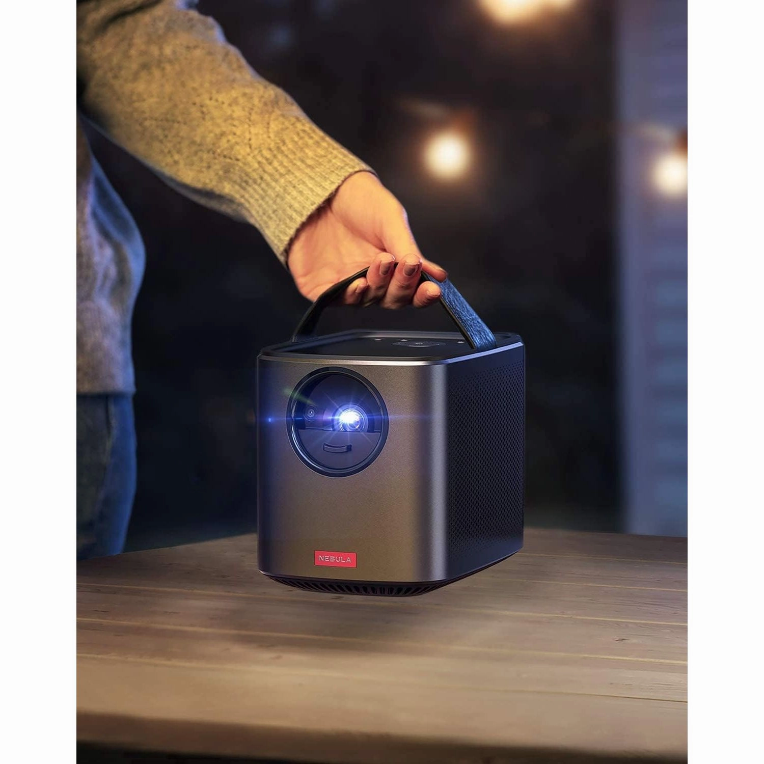 NEBULA by Anker Mars II Pro - Mini Portable Projector, 500 ANSI Lumen, Black, 720p Image Quality, 40-100 Inch Display, Ideal for Home Entertainment and Movies